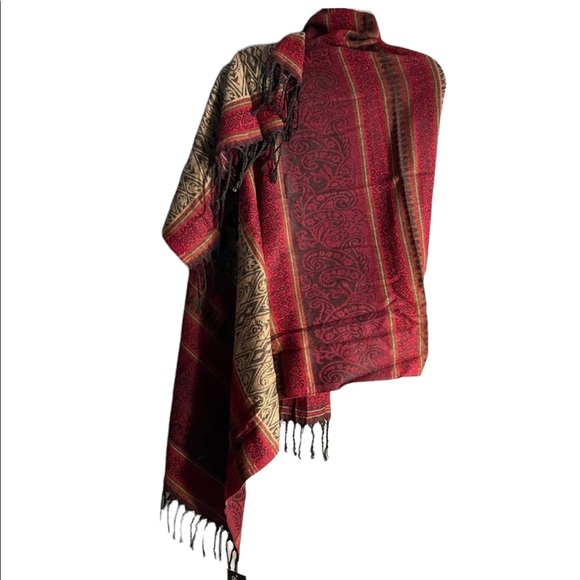 NWT.  Scarf by Sacred Threads. 02 BL/BL 219777 - Picture 2 of 8